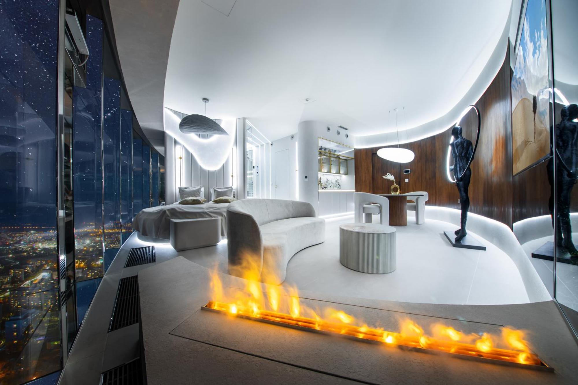 Apartment Sky Tower - 48 Pietro Penthousy Z Prywatna - Adult Only *
