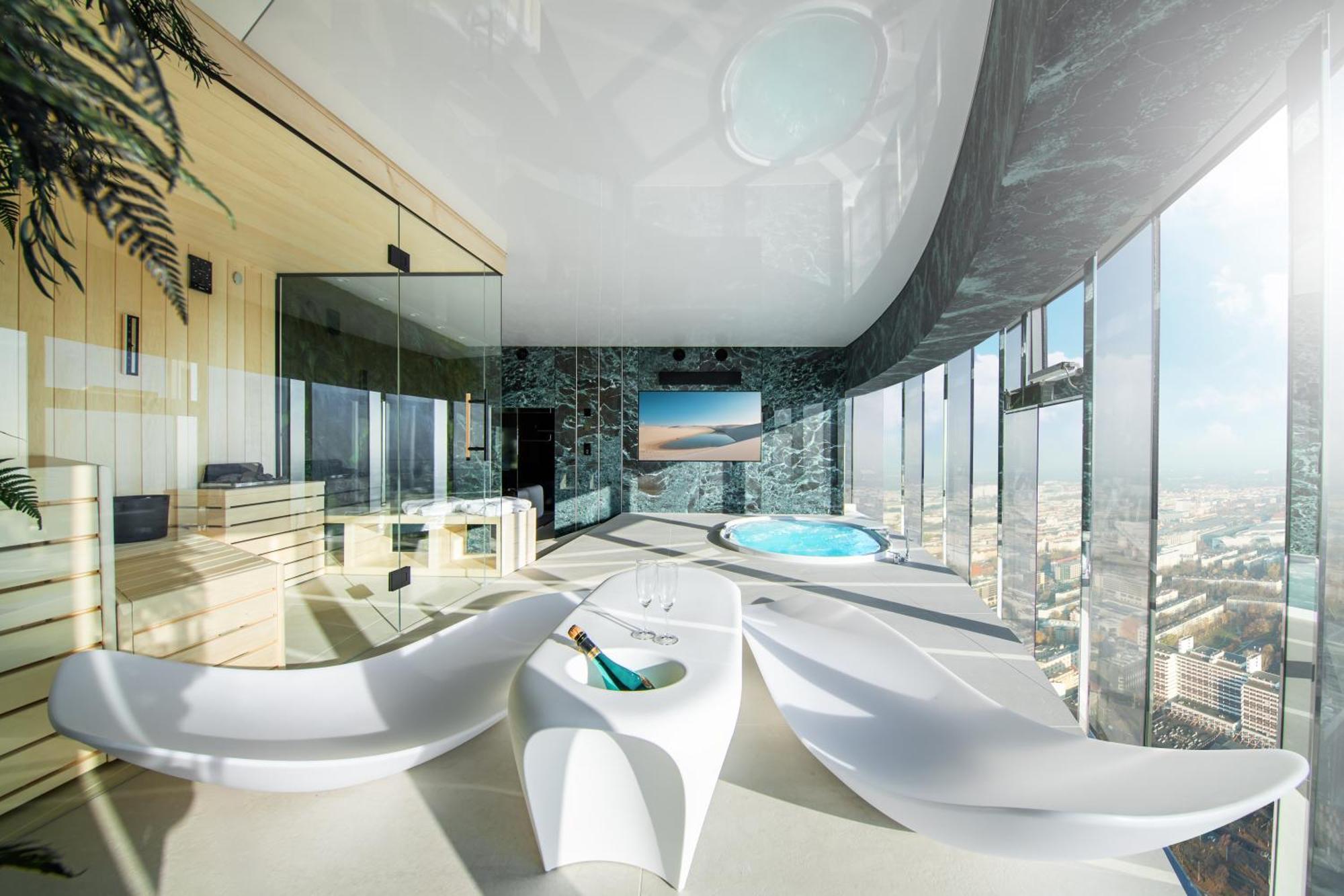Sky Tower - 48 Pietro Penthousy Z Prywatna - Adult Only Apartment Wroclaw